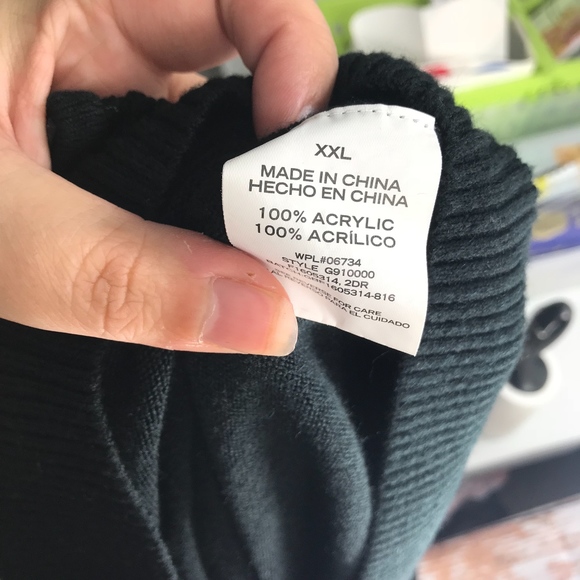 Geoffrey Beene Black Ribbed Quarter Zip Pull-Over - Picture 6 of 8